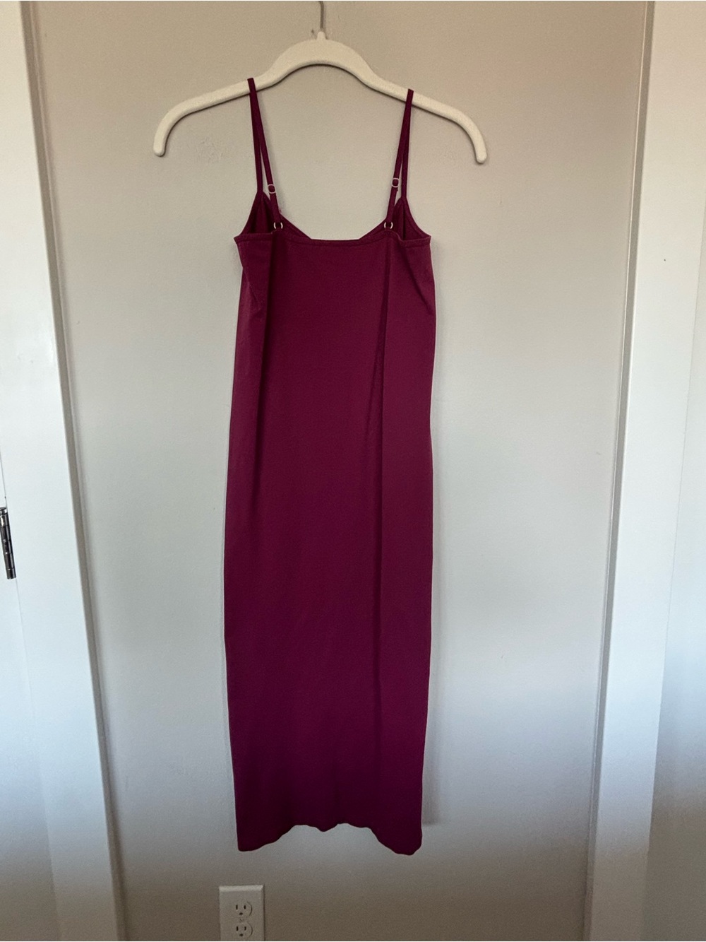 Free People Berry Midi Slip Dress with Double Spaghetti Straps - Picture 2 of 3